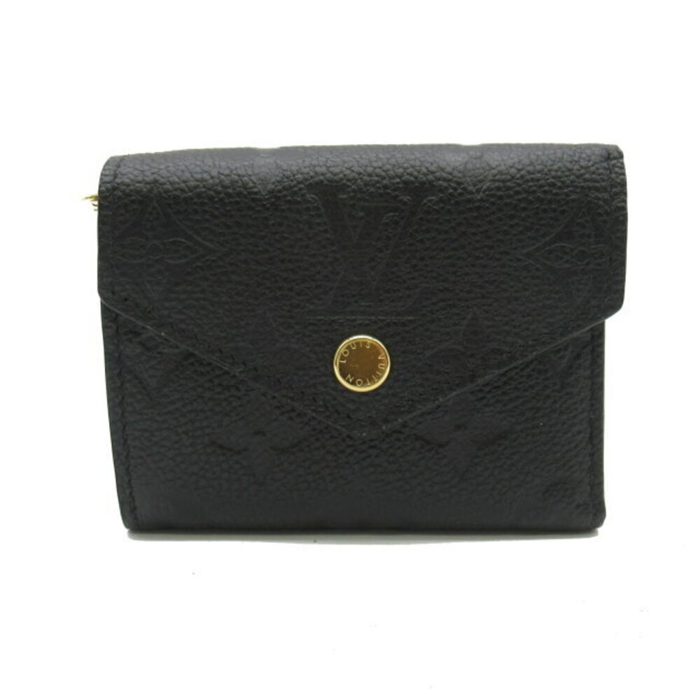 Louis Vuitton Zoe Portefeuille Wallet Tri fold Empreinte Leather Black